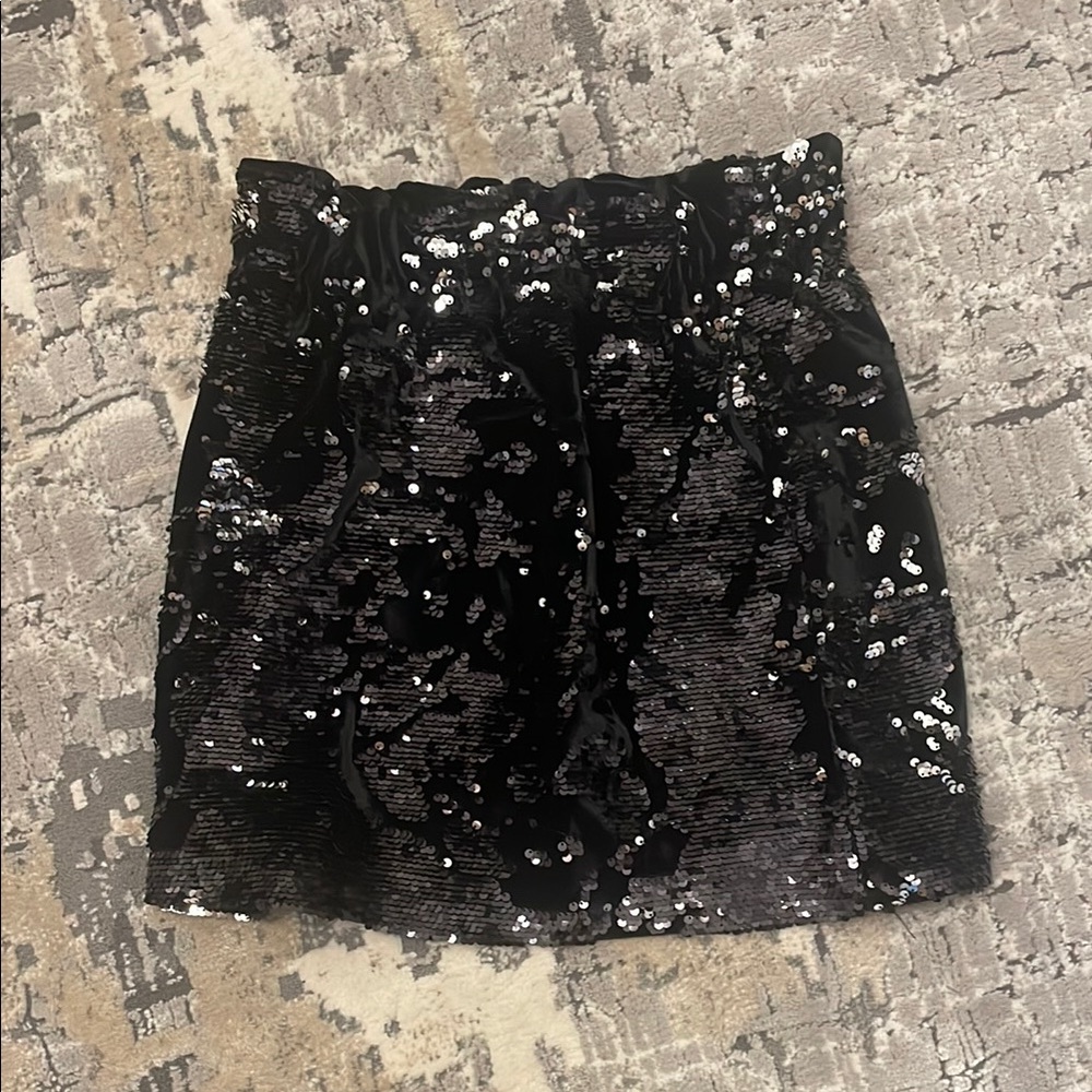 Sequin Black Skirt